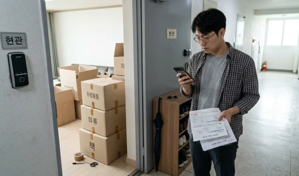 이사 전 장기수선충당금 반환 여부를 확인하는 세입자